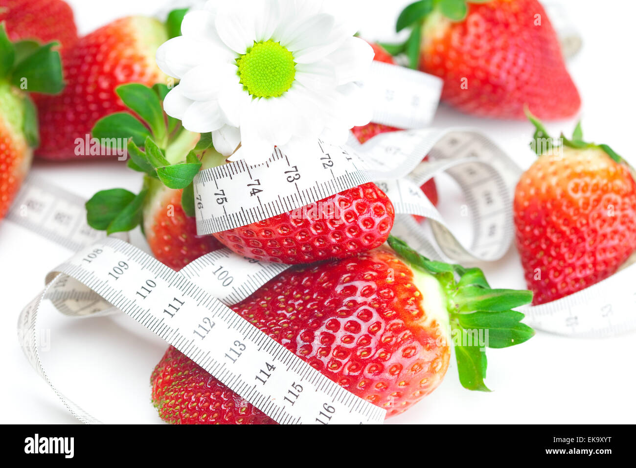 background of red big juicy ripe strawberry and flower Stock Photo - Alamy