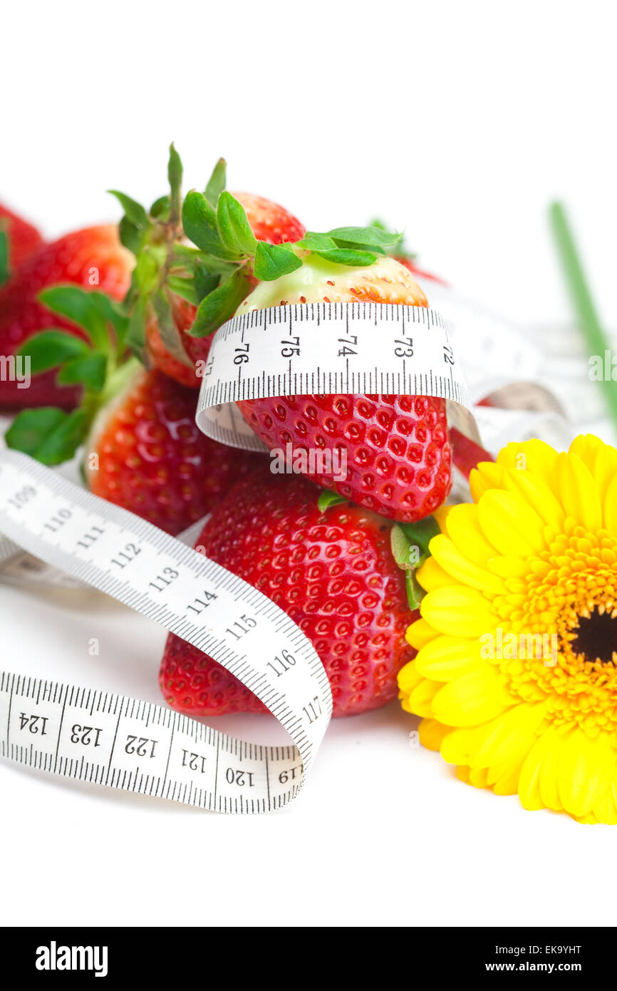 background of red big juicy ripe strawberry and flower Stock Photo - Alamy