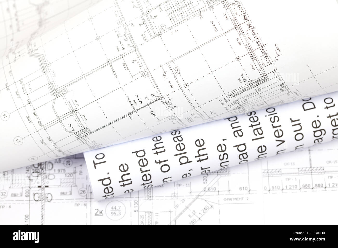 background of architectural drawing Stock Photo