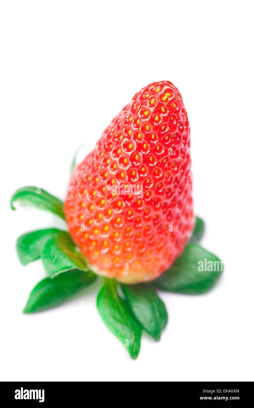 big juicy red ripe strawberries isolated on white Stock Photo - Alamy