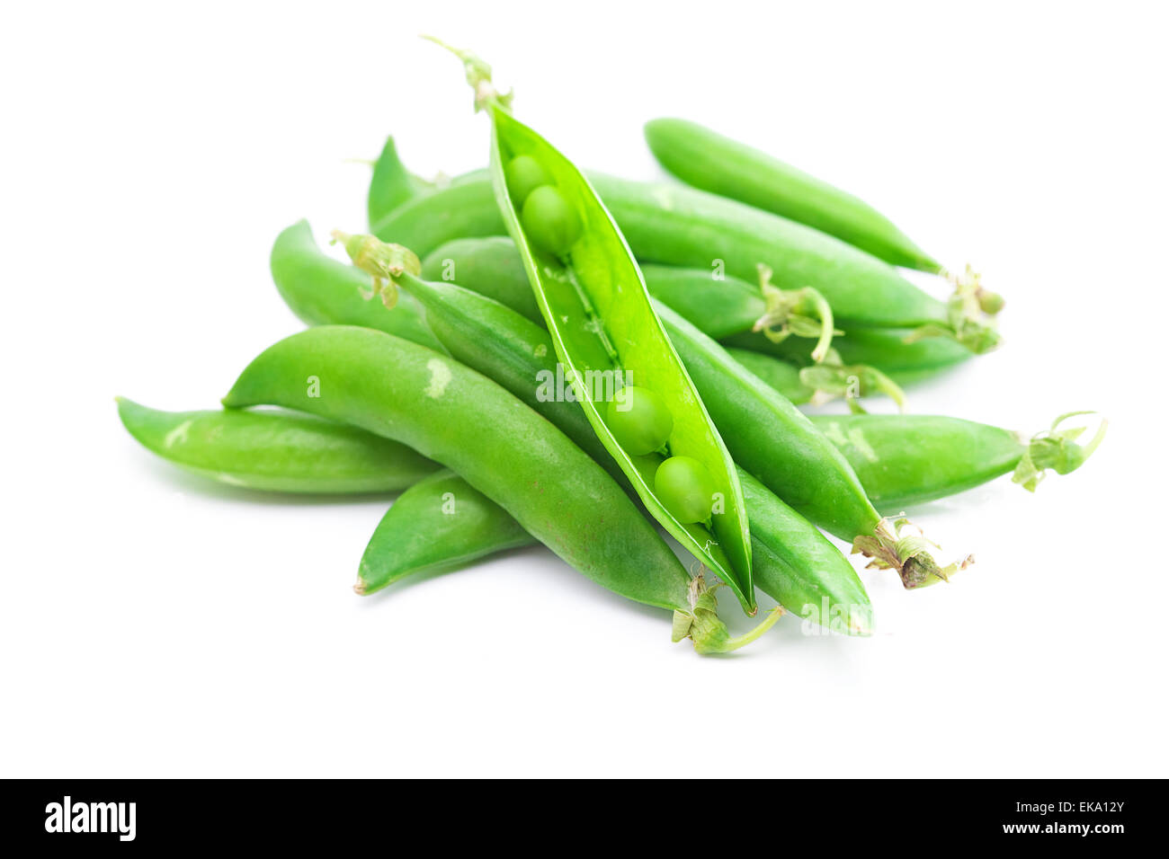 peas  isolated on white Stock Photo