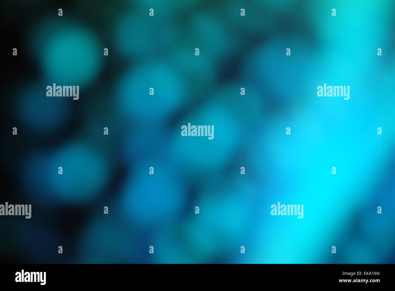 Blue blurred defocused bokeh lights Stock Photo - Alamy