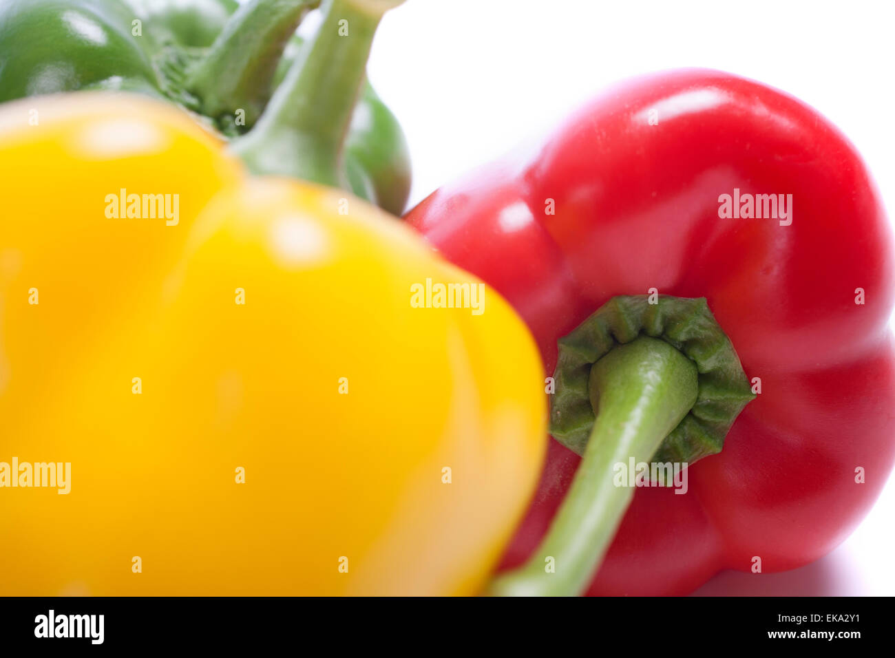 Selection of red yellow green peppers Stock Photo - Alamy
