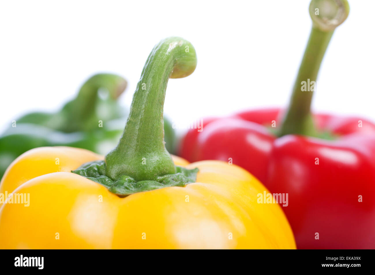 Selection of red yellow green peppers Stock Photo - Alamy