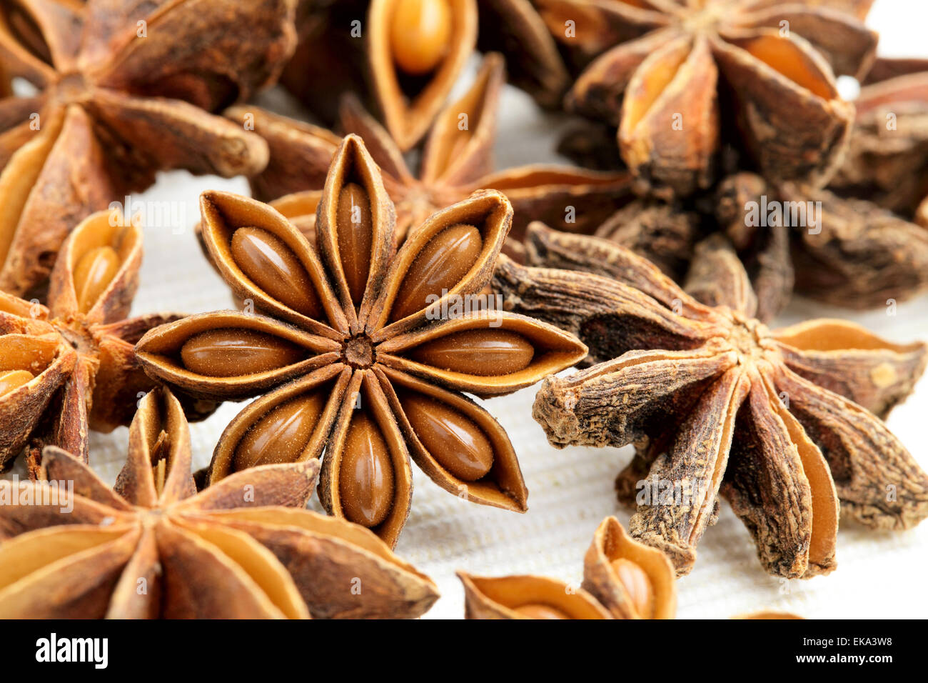Anise stars Stock Photo