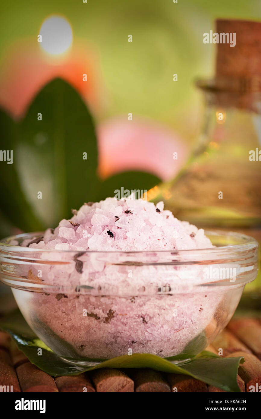 Bath salt Stock Photo