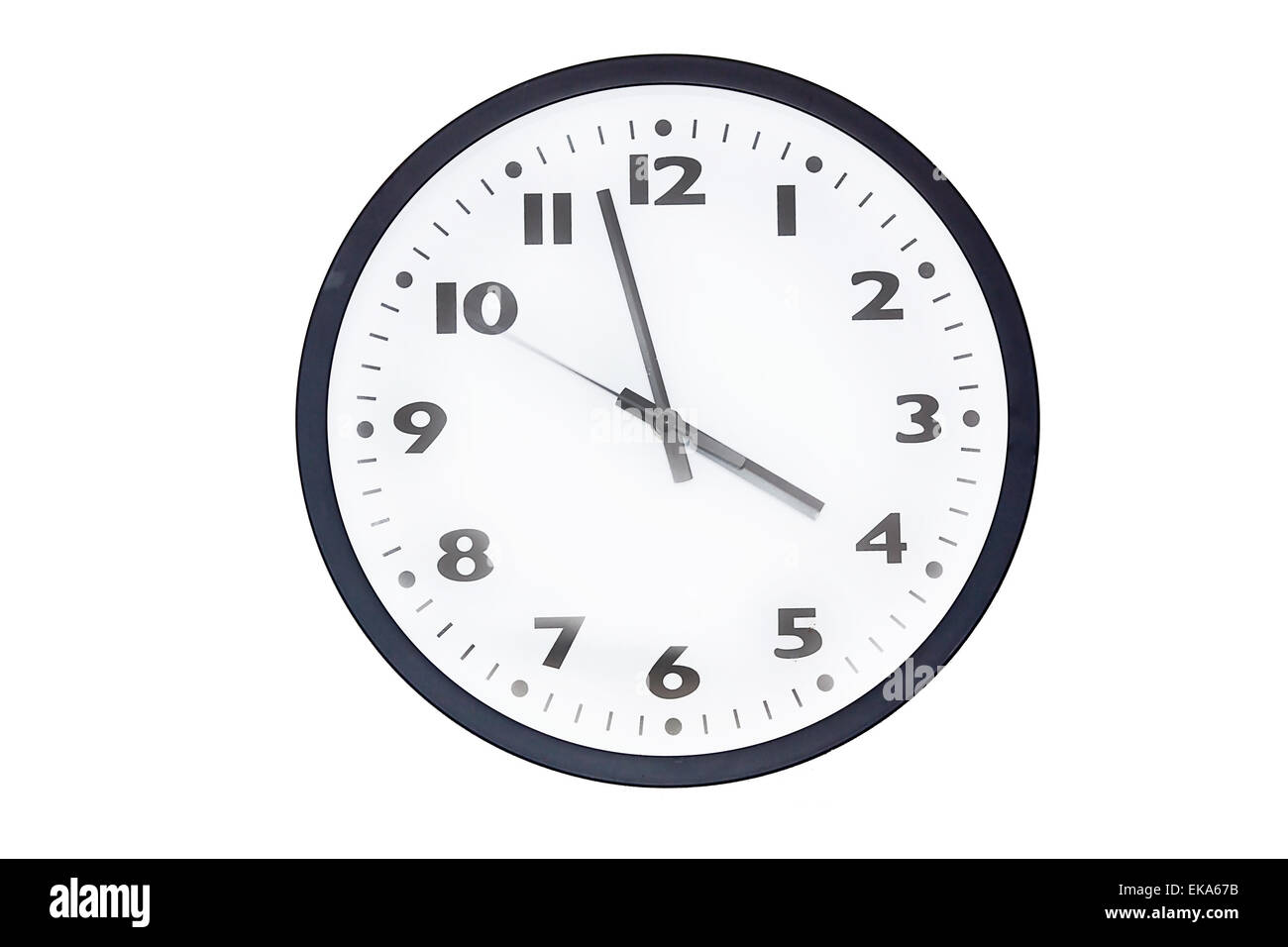Wall clocks isolated on white Stock Photo Alamy