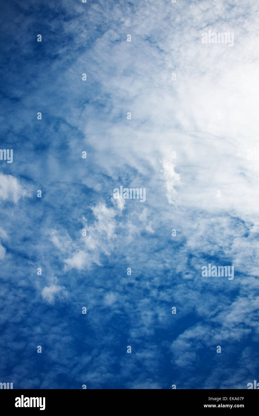 background of blue sky with clouds Stock Photo - Alamy