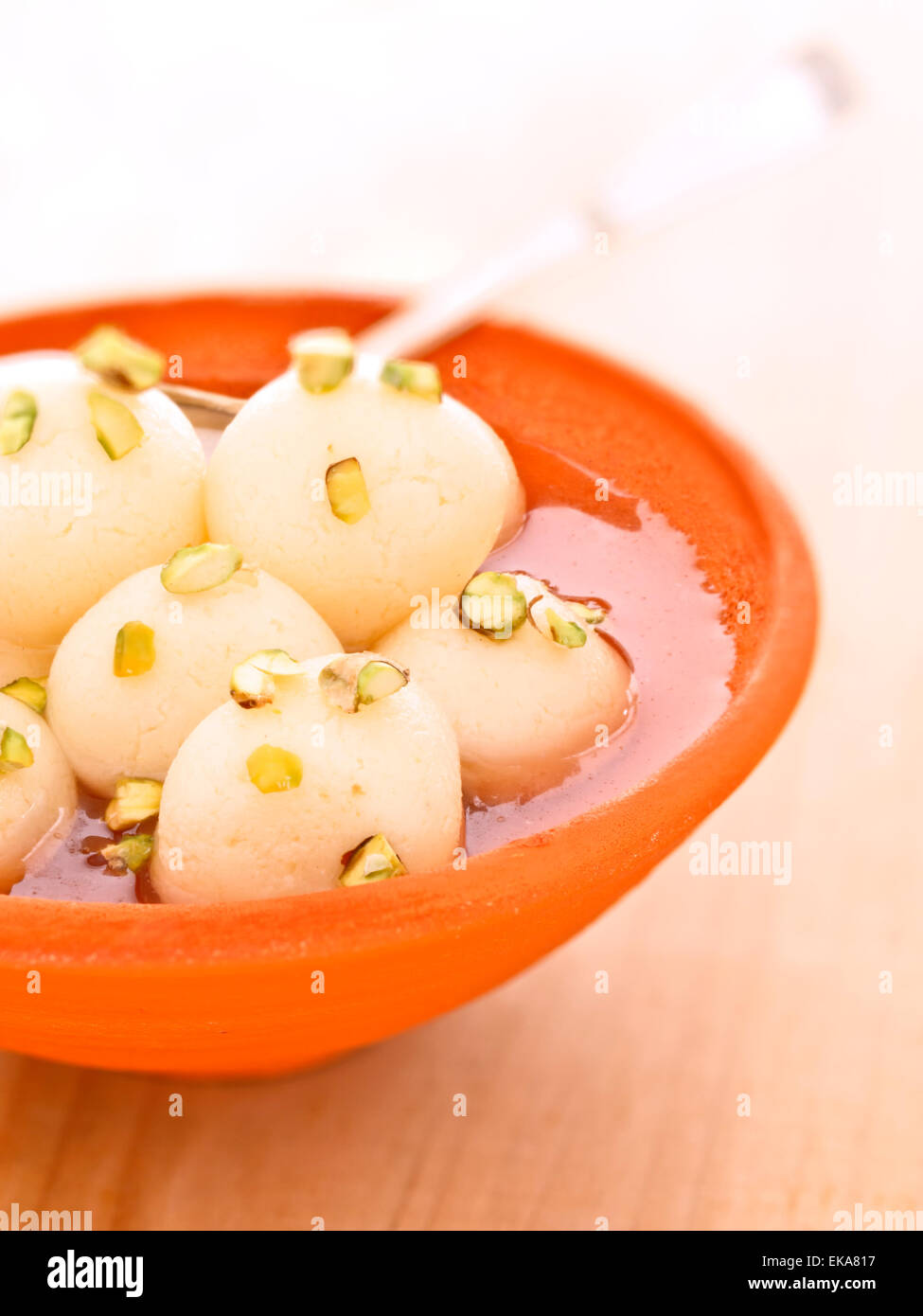 indian rasgulla dessert Stock Photo