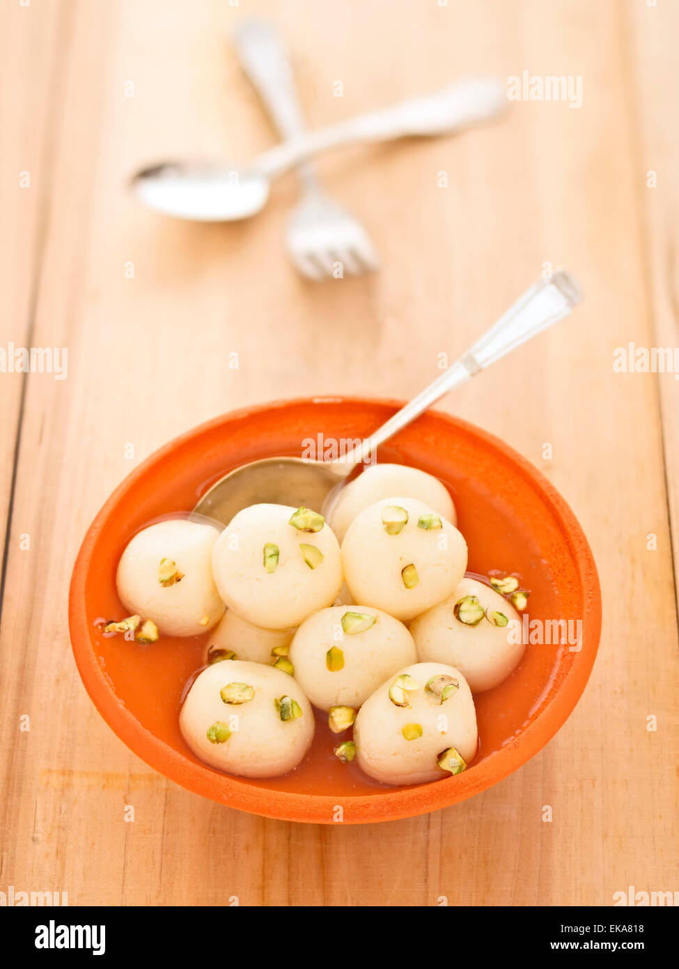 indian rasgulla dessert Stock Photo
