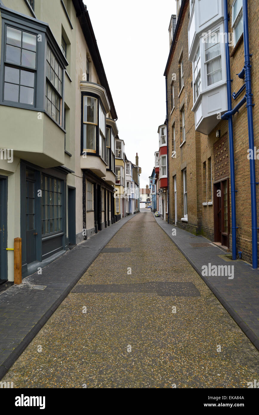 Rows of Homes and Shops in Cromer Norfolk UK Stock Photo Alamy