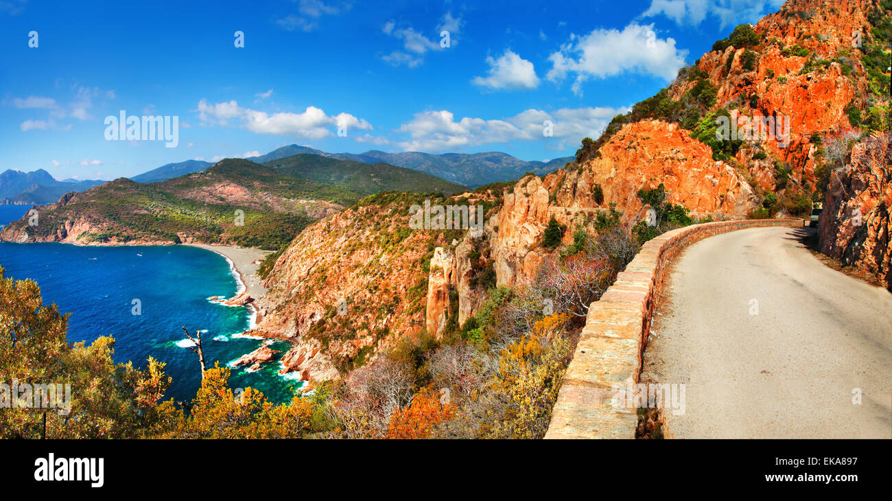 travel in Corsica island Stock Photo