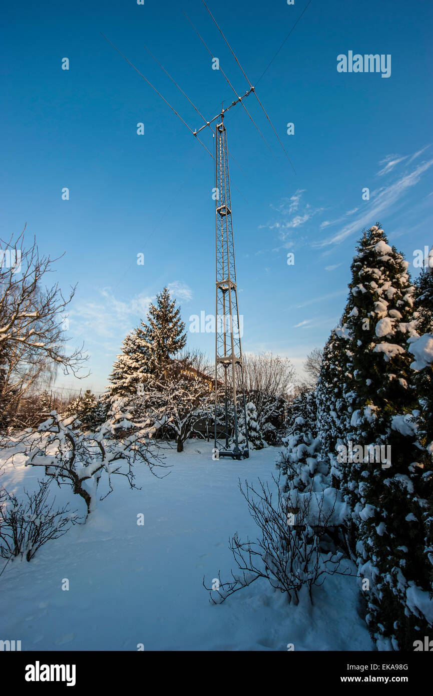 Amateur Radio installation near Warsaw, Poland Stock Photo Alamy