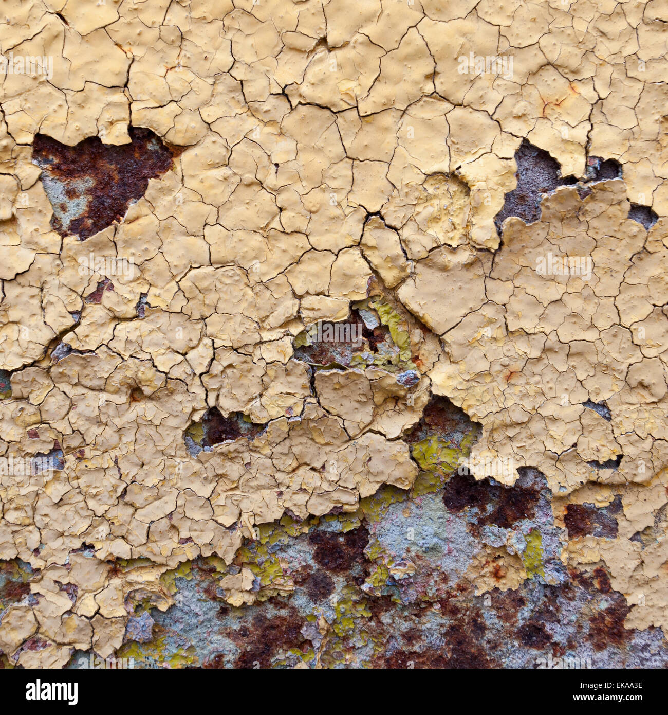 abstract corroded colorful wallpaper grunge background iron rusty artistic wall peeling paint. Oxidized metal surface. Abstract Stock Photo