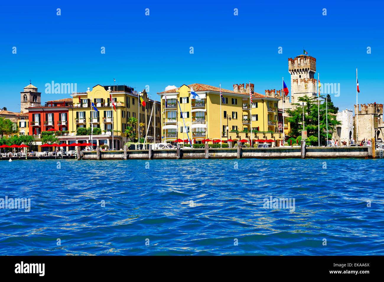 Beautiful Sirmione,Lake of Garda,Italy Stock Photo