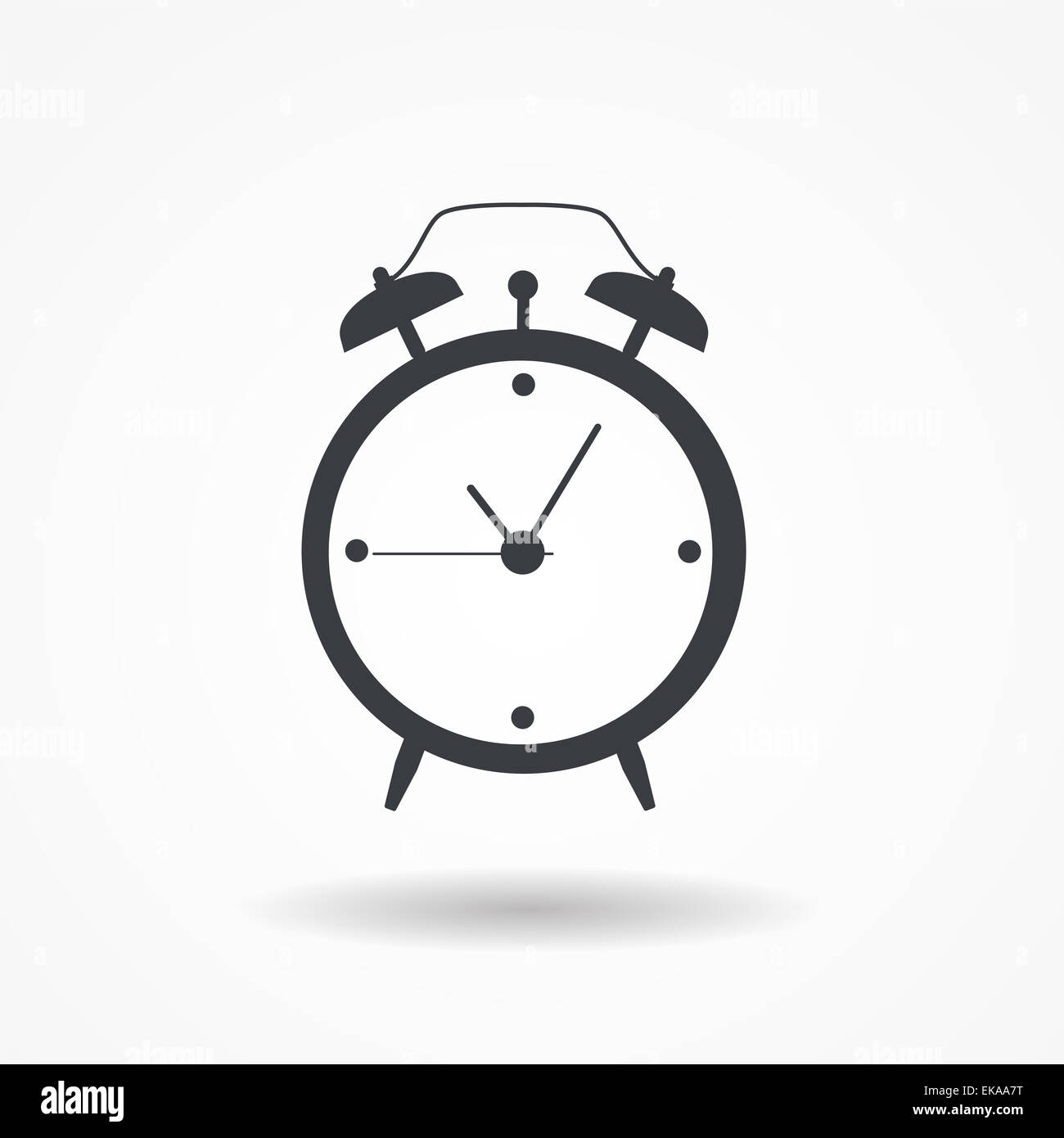 Clock Alarm Icon Vector Illustration Stock Photo - Alamy