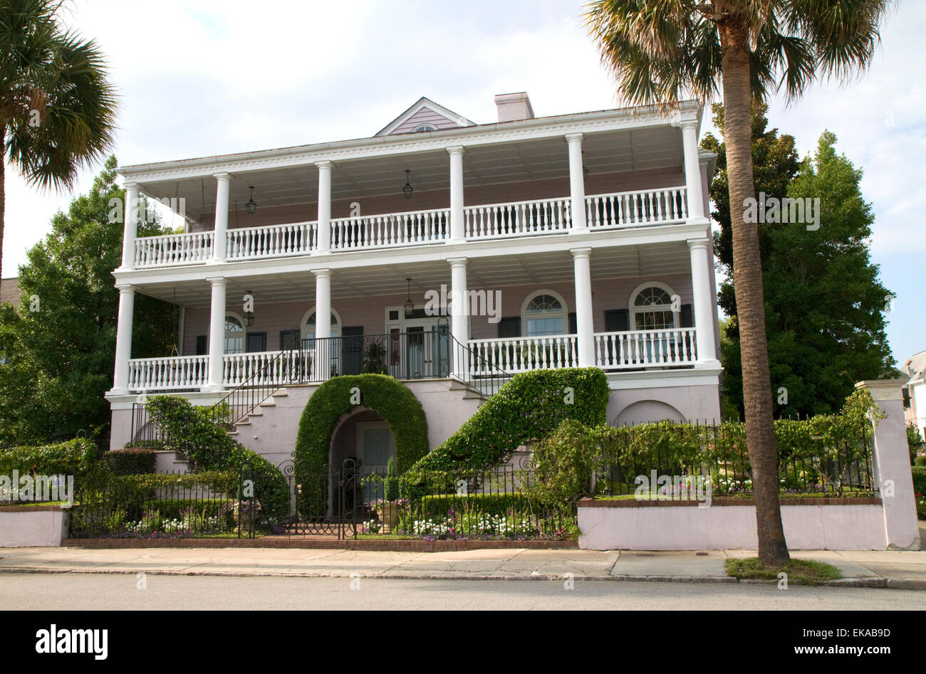 Antebellum mansion in Charleston, South Carolina, USA. Stock Photo