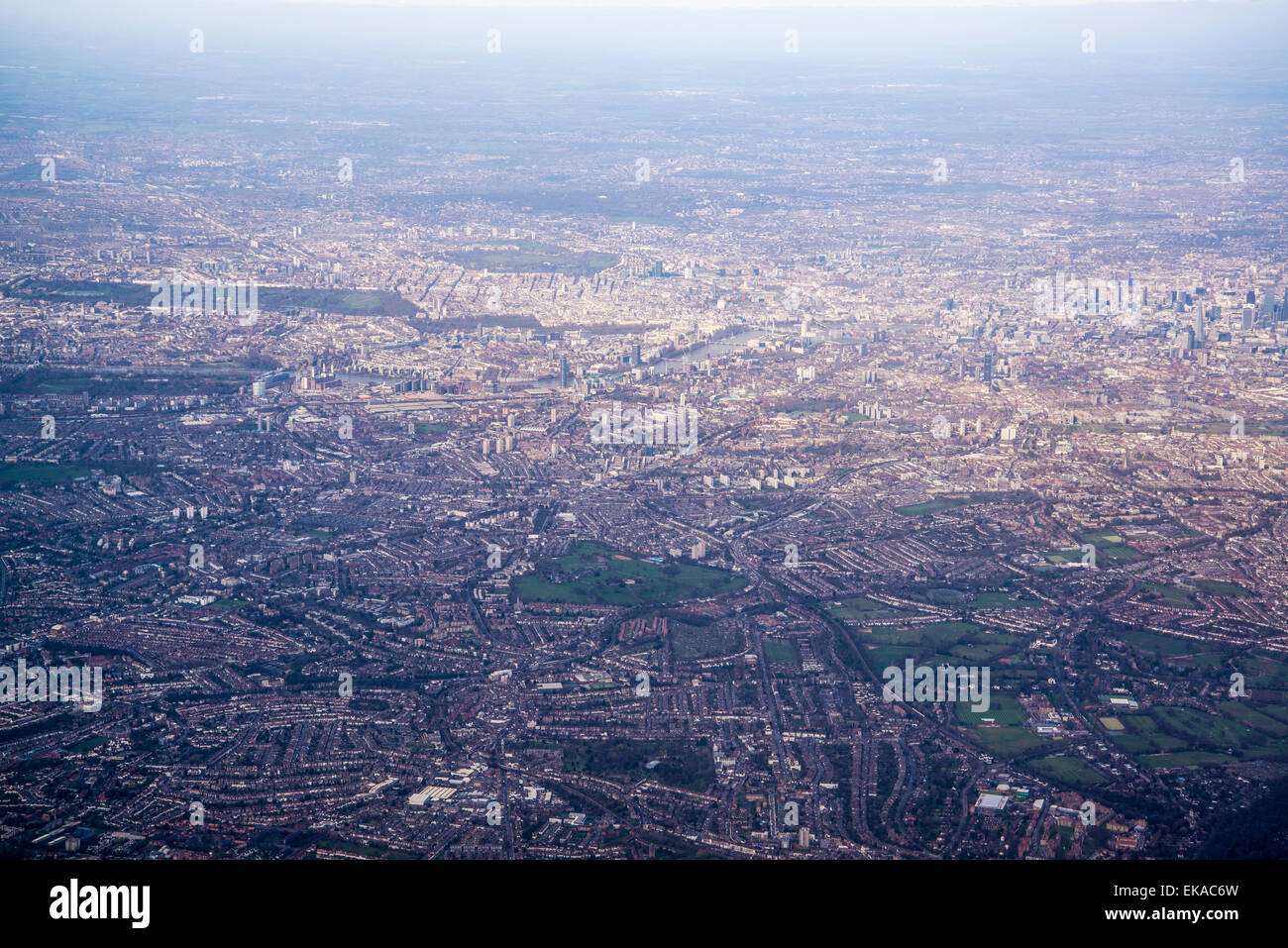 Aerial view of London, England Stock Photo