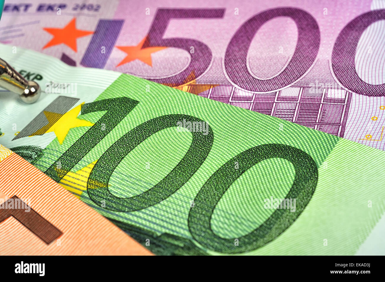 euro banknotes as a background, close up Stock Photo - Alamy