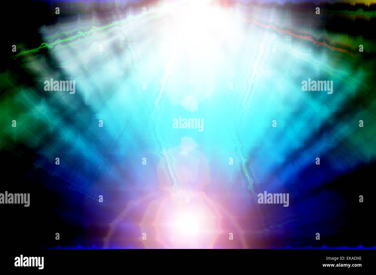 abstract blue color background with motion ray technology Stock Photo ...