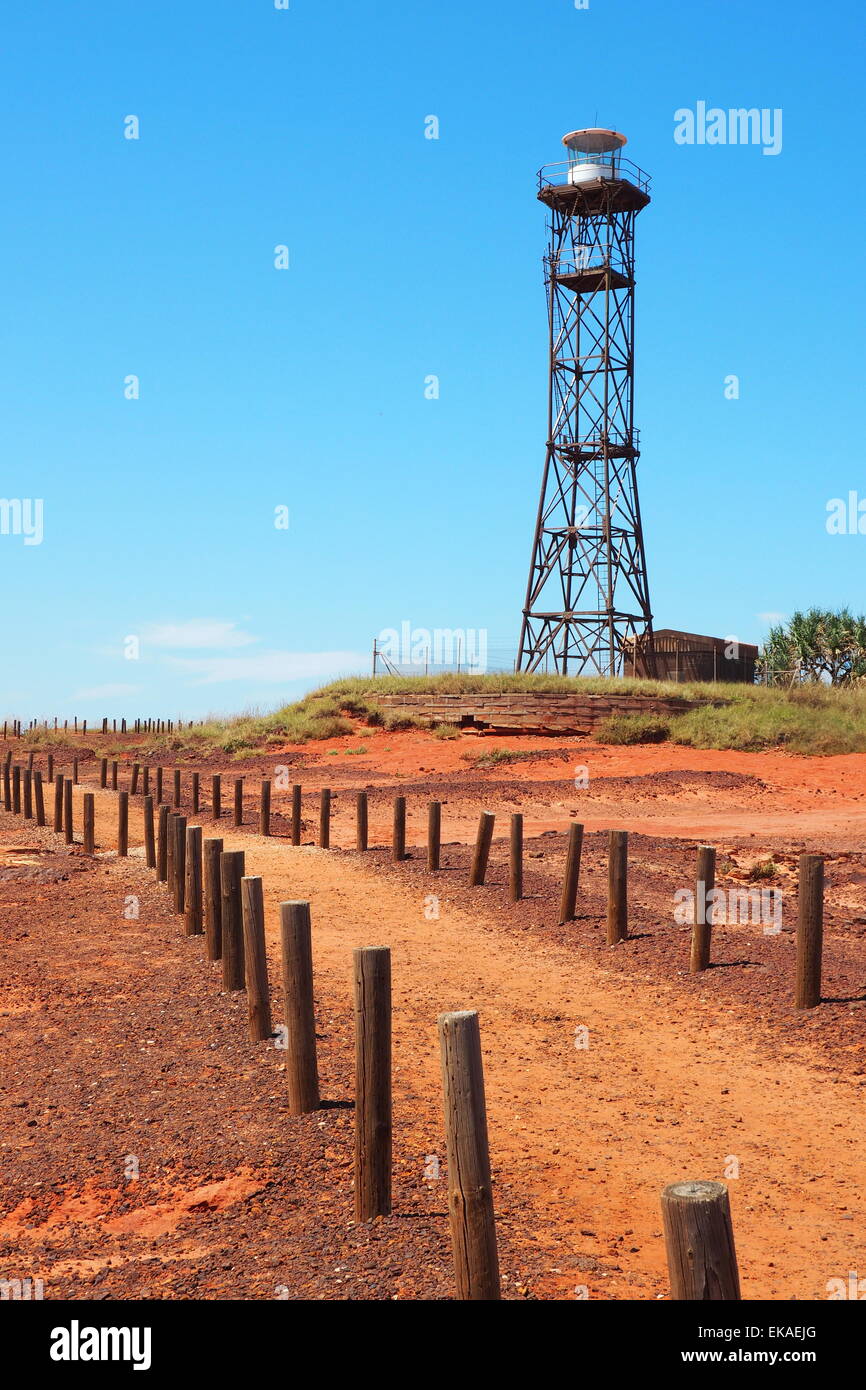 Lighthouse at Gantheaume Point Broome, Western Australia. Stock Photo