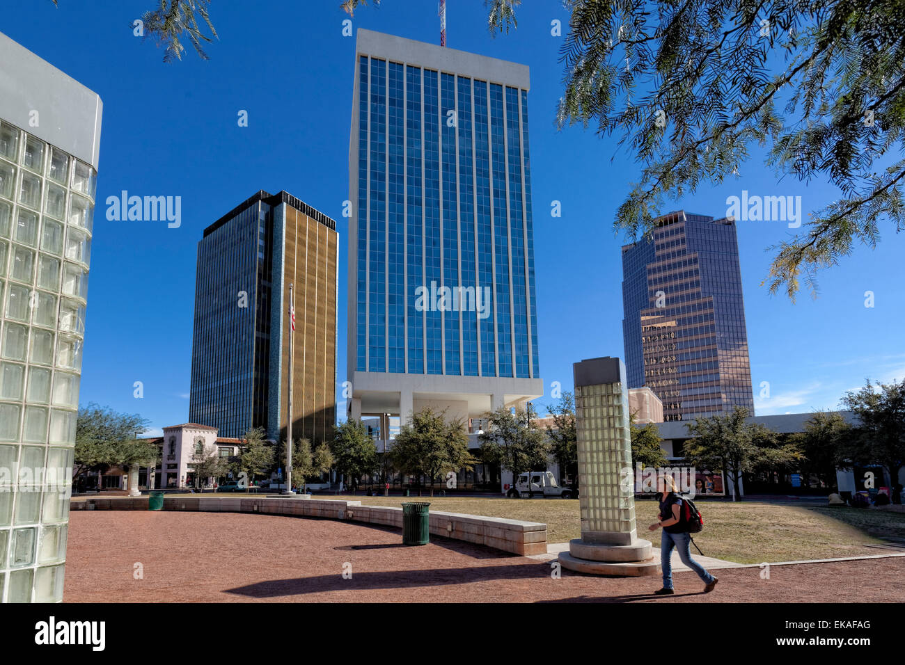 Tall Buildings of Tucson Stock Photo