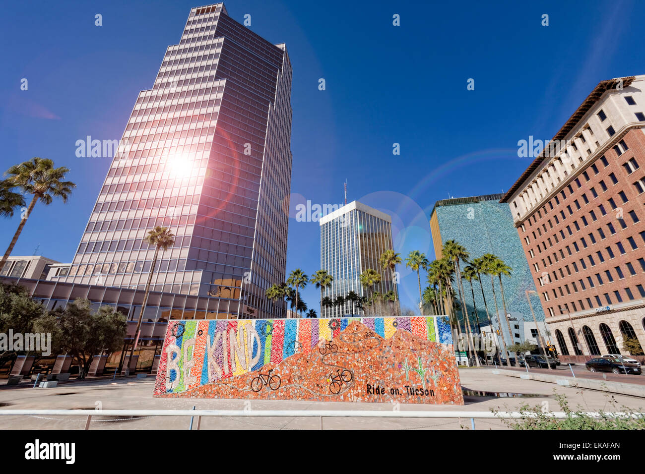 Tall Buildings of Tucson Stock Photo