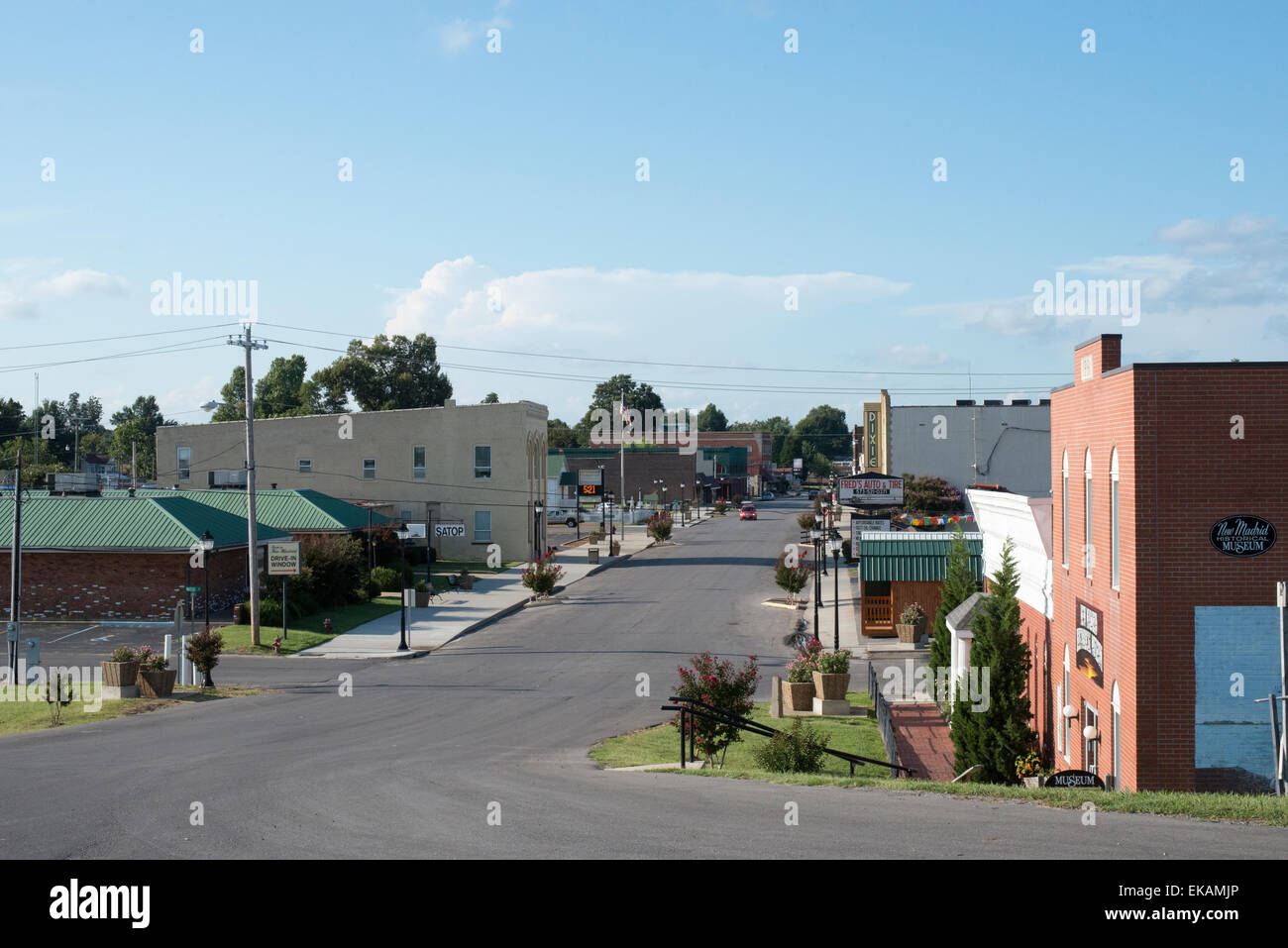 New Madrid , main street Stock Photo - Alamy