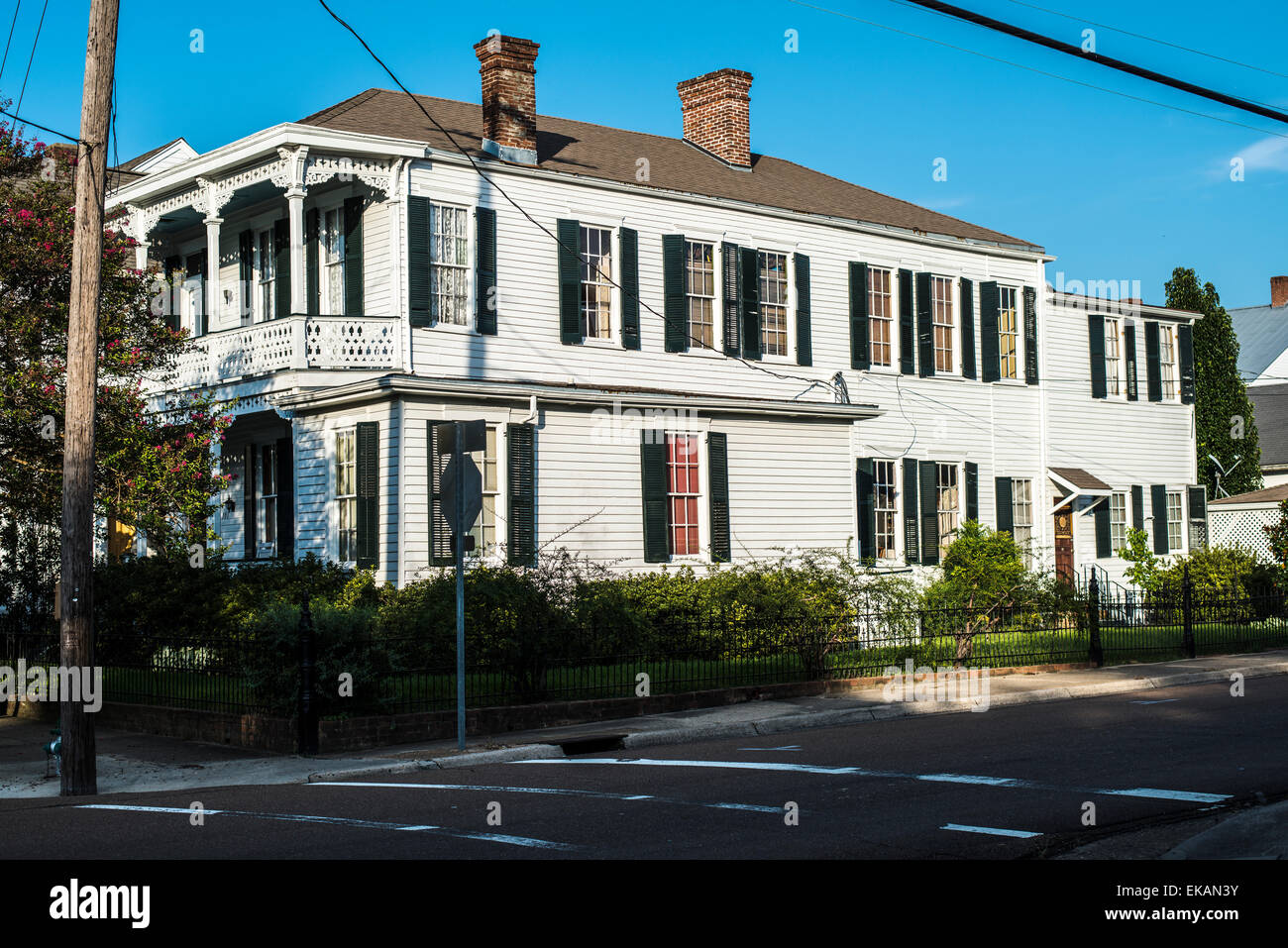 Natchez Miss historic homes Stock Photo Alamy