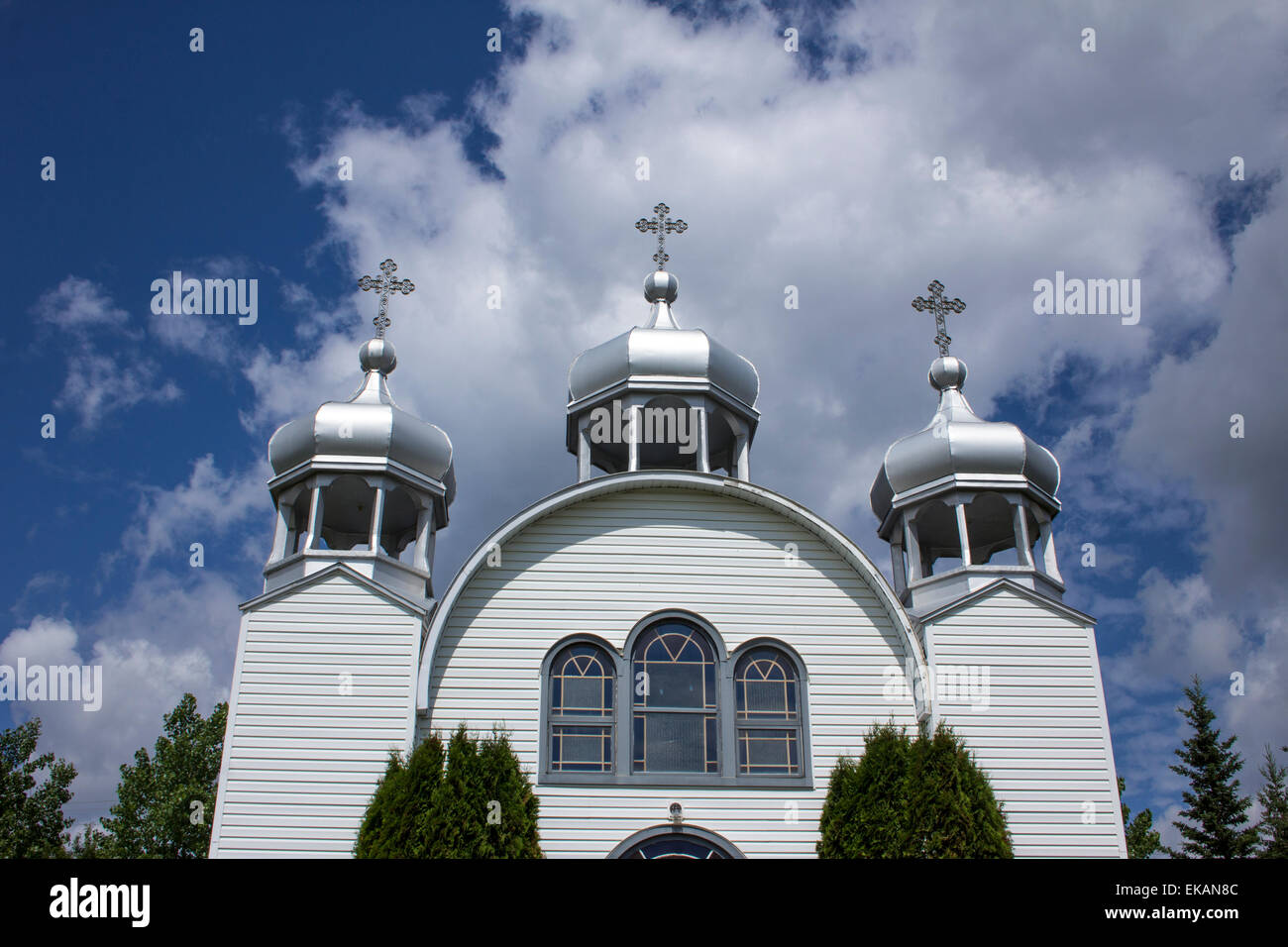 White Church & Steeple 4' Round