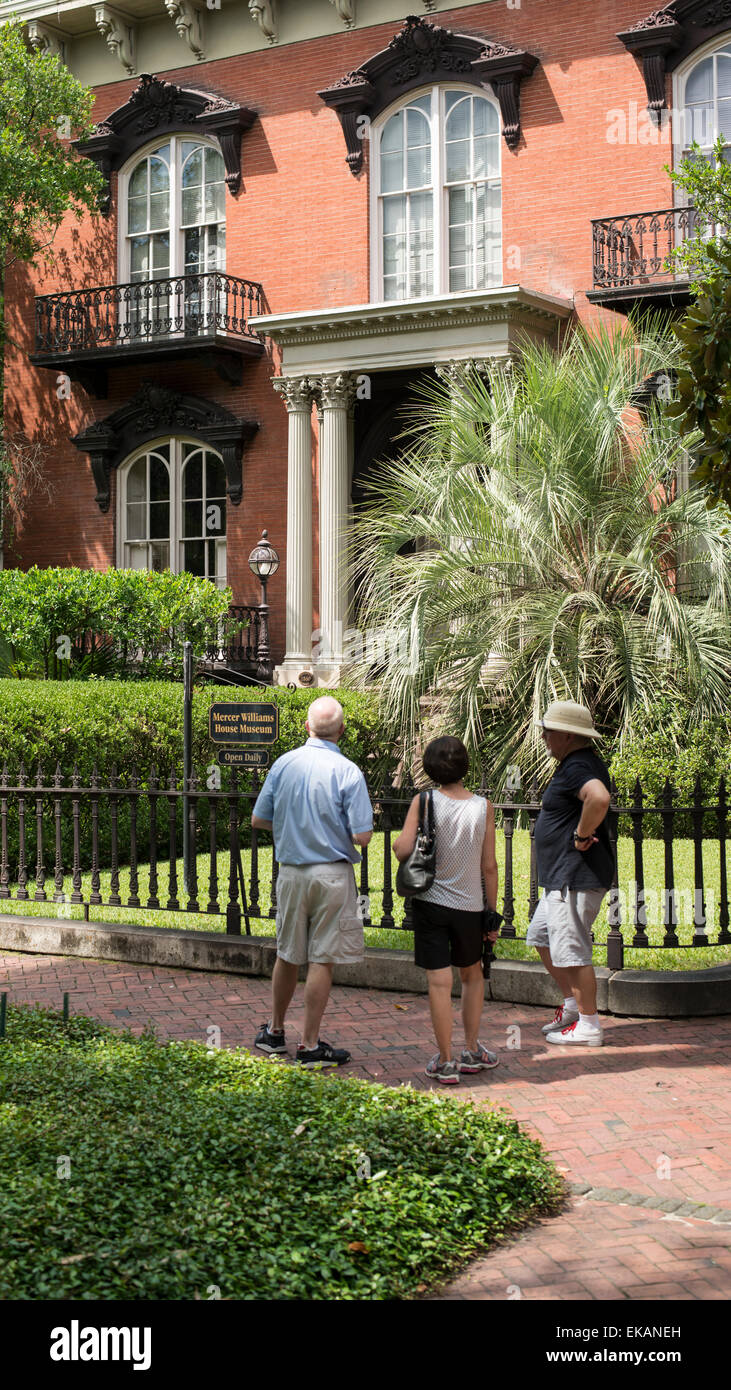 Mercer house ,entrance to house and museum Stock Photo