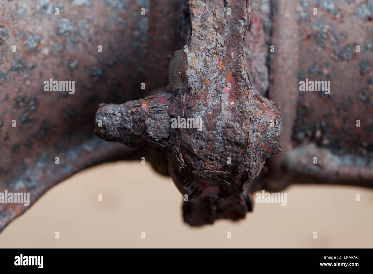 Rusty bolt on car exhaust pipe USA Stock Photo Alamy