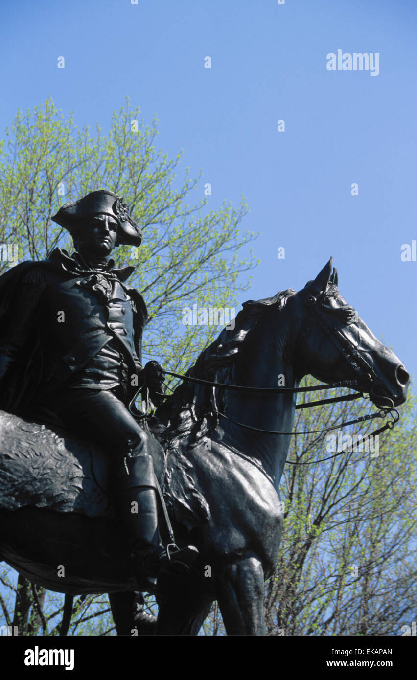 Statue of Brigadier General John Anthony Wayne (temporary commander), Valley Forge National Historic Park, PA, USA Stock Photo