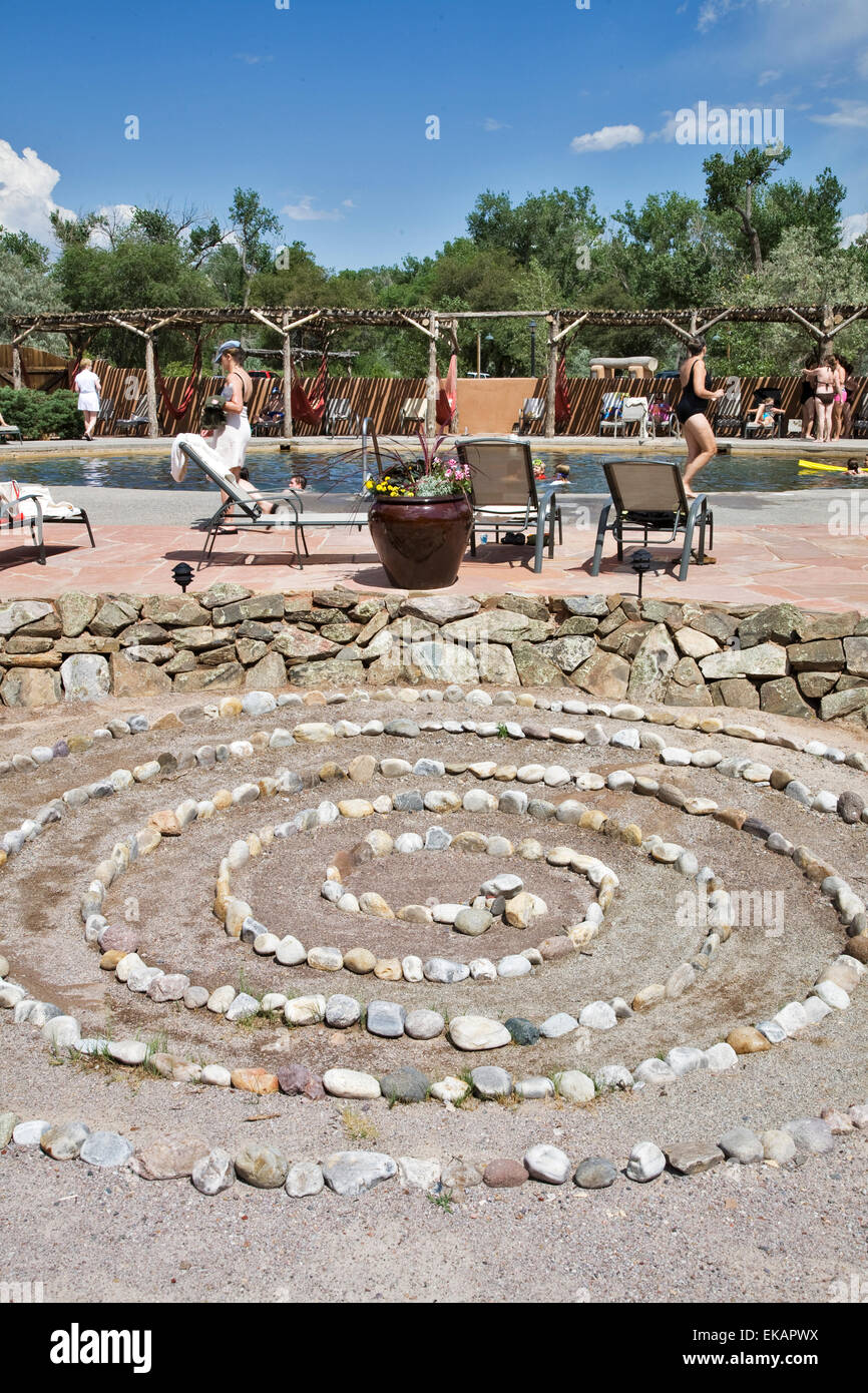 The Arsenic and Iron pool is just one of the unique mineral baths at the Ojo Caliente Mineral