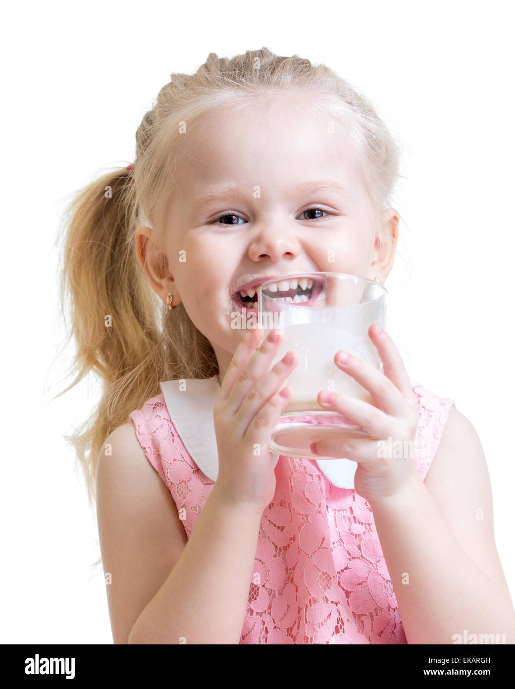 Little girl glass milk hires stock photography and images Alamy