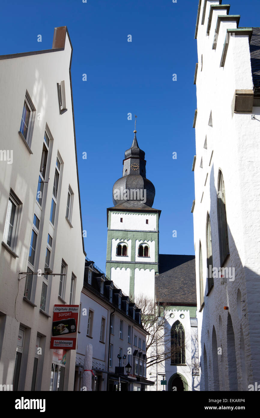 Parish church on the Alter Markt square, Hanseatic City of Attendorn ...