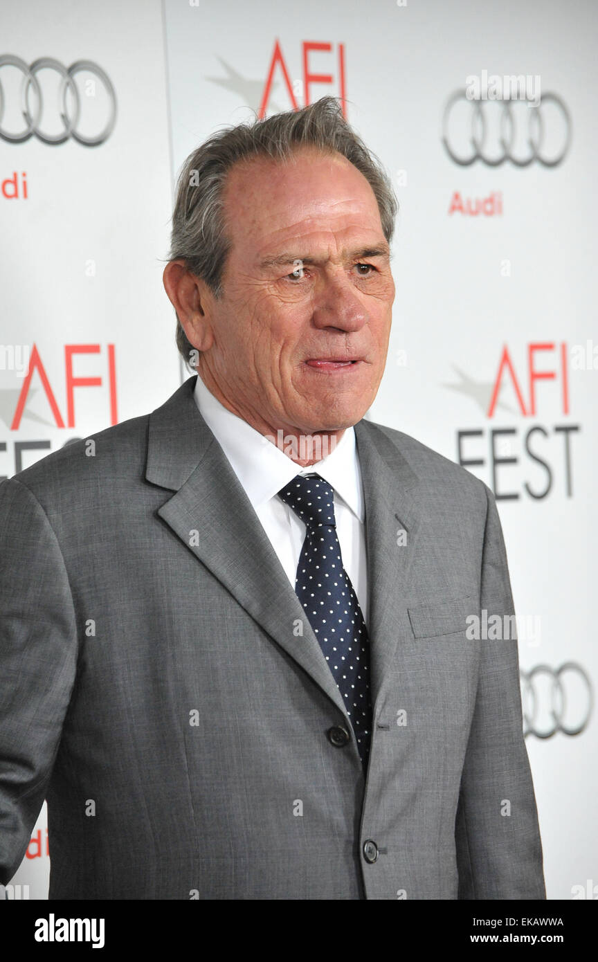 LOS ANGELES, CA - NOVEMBER 8, 2012: Tommy Lee Jones at the AFI Fest premiere of his movie 'Lincoln' at Grauman's Chinese Theatre, Hollywood. Stock Photo