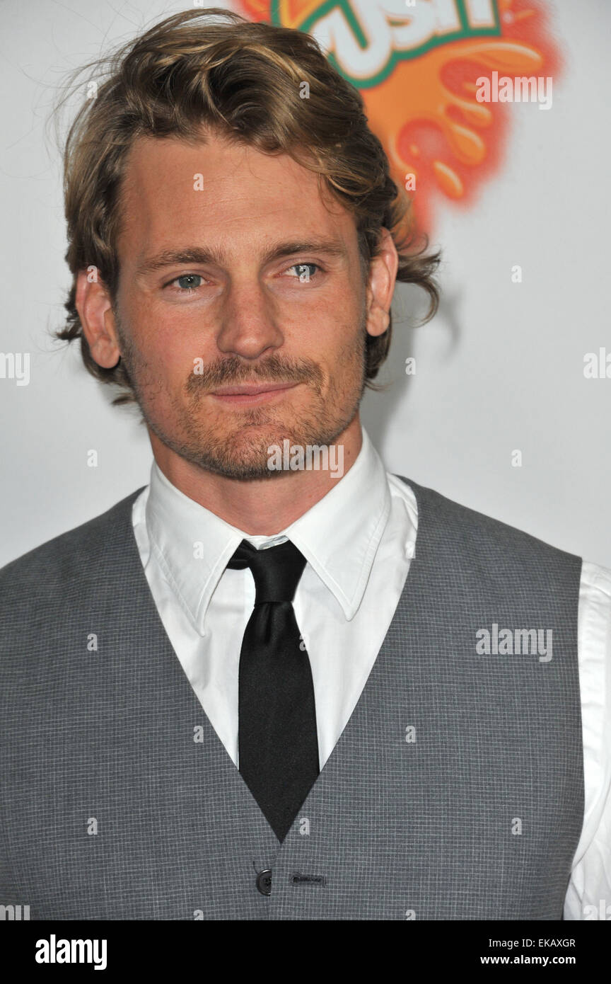 LOS ANGELES, CA - OCTOBER 25, 2012: Josh Pence at the Los Angeles premiere of his new movie 'Fun Size' at the Paramount Theatre, Hollywood. Stock Photo