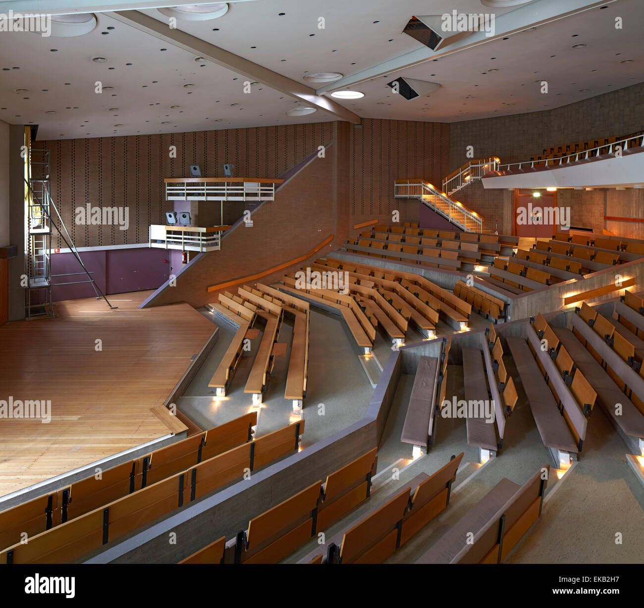 Scharoun's Marl School, Marl, Germany. Architect: Hans Scharoun, 1975 ...