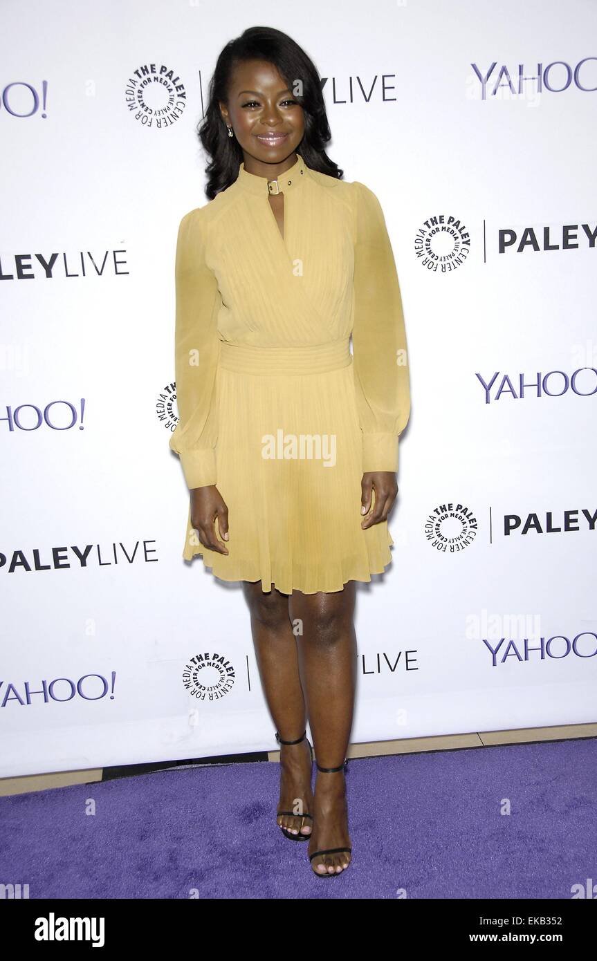 Los Angeles, CA, USA. 8th Apr, 2015. Erica Tazel at arrivals for The Paley Center For Media Presents An Evening with FX'S JUSTIFIED, The Paley Center for Media, Los Angeles, CA April 8, 2015. Credit:  Michael Germana/Everett Collection/Alamy Live News Stock Photo