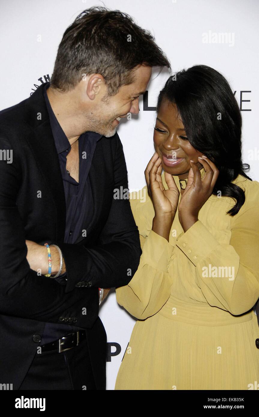 Los Angeles, CA, USA. 8th Apr, 2015. Timothy Olyphant, Erica Tazel at arrivals for The Paley Center For Media Presents An Evening with FX'S JUSTIFIED, The Paley Center for Media, Los Angeles, CA April 8, 2015. Credit:  Michael Germana/Everett Collection/Alamy Live News Stock Photo