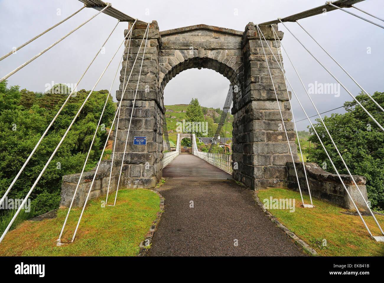 The Bridge of Oich, north of Invergarry, Scotland, uk Stock Photo
