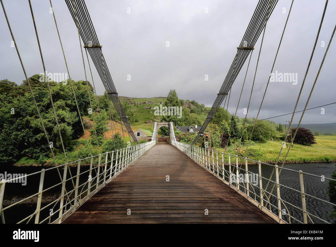 The Bridge of Oich, north of Invergarry, Scotland, uk Stock Photo
