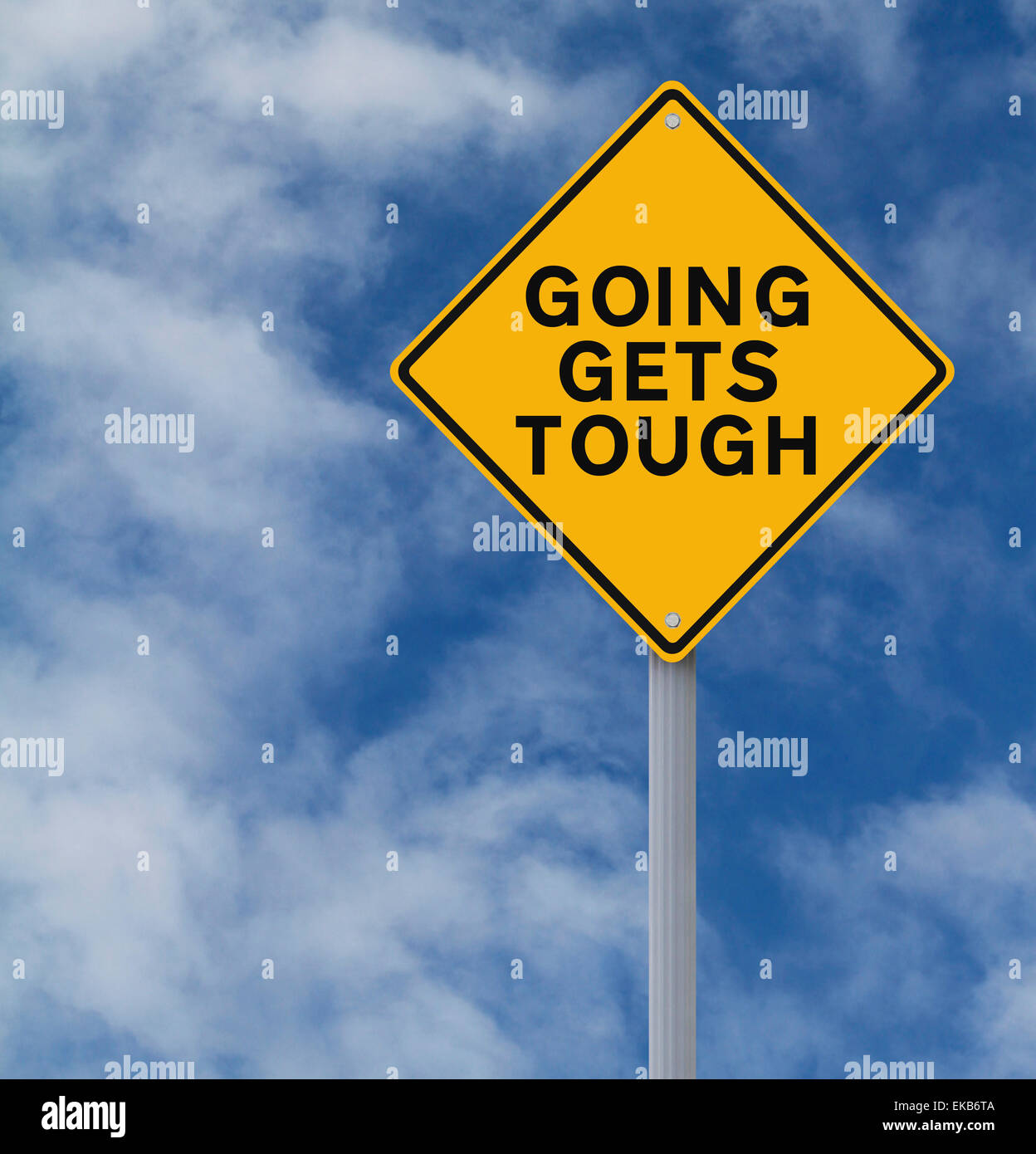 Going Gets Tough Stock Photo