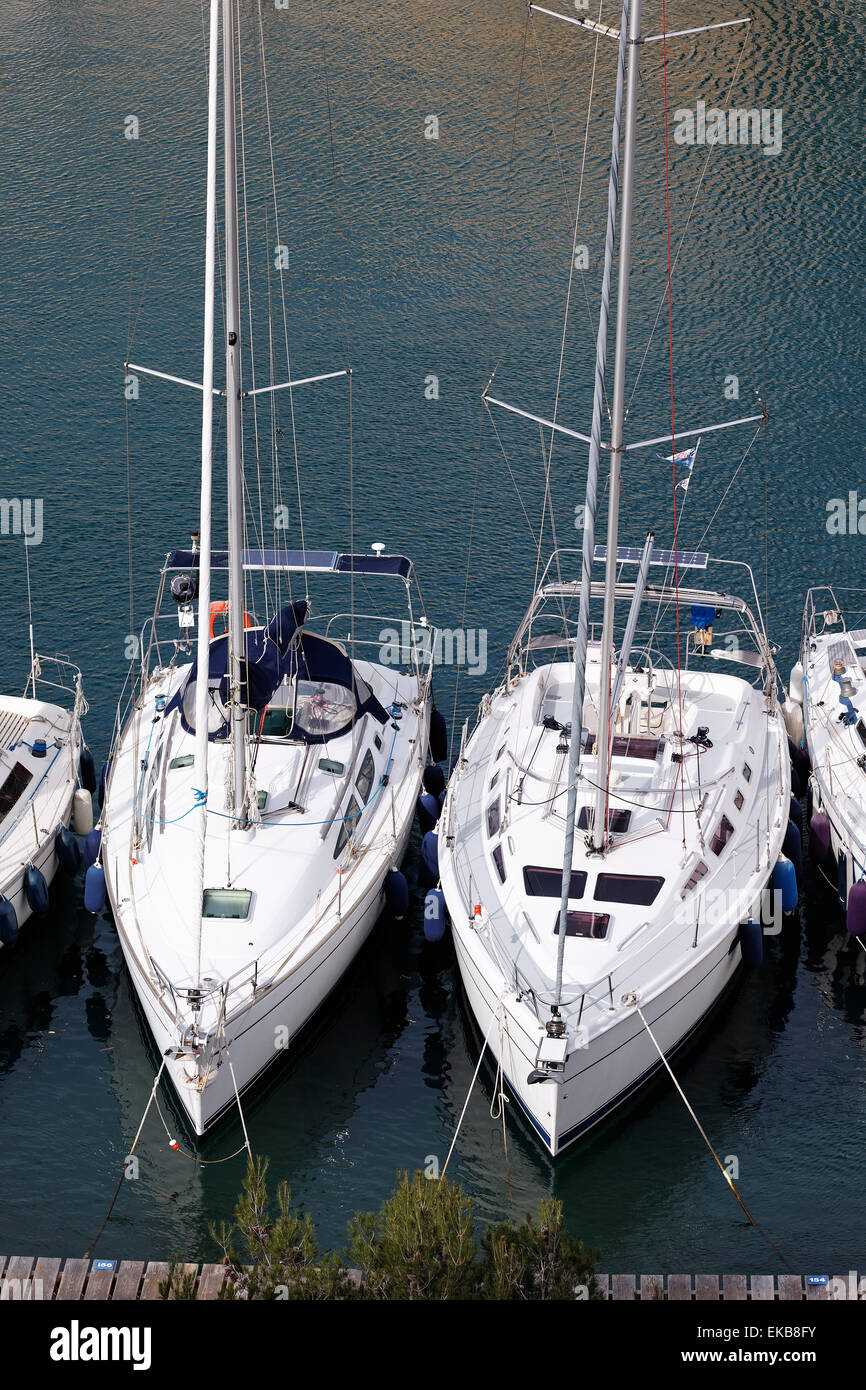 Two boats on mediterranean hi-res stock photography and images - Alamy