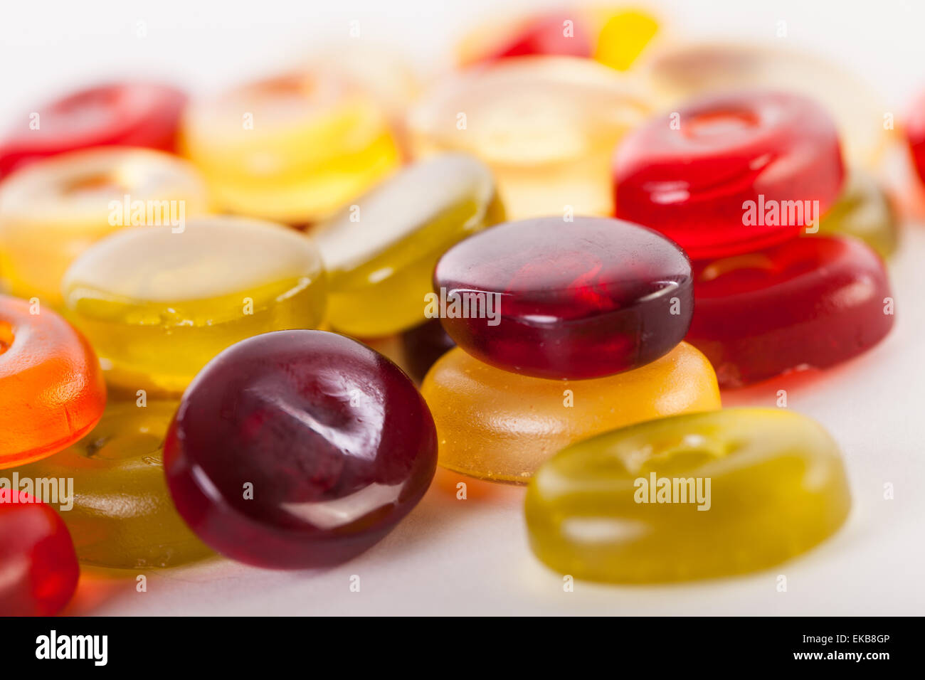 Jelly candies on a white background Stock Photo - Alamy