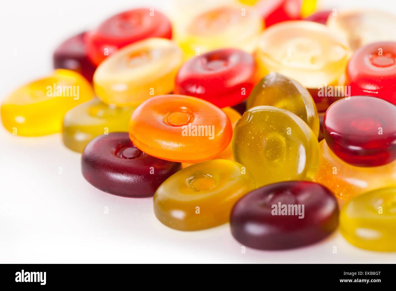 Yellow jelly on white hi-res stock photography and images - Alamy