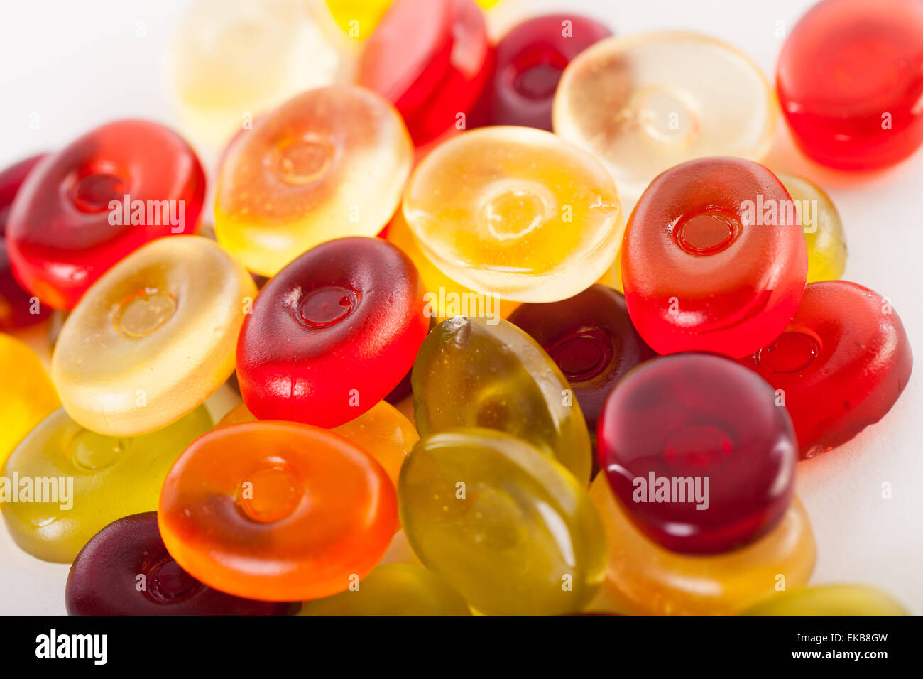 Jelly candies on a white background Stock Photo - Alamy