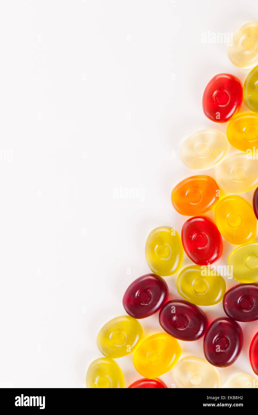 Jelly candies on a white background Stock Photo - Alamy