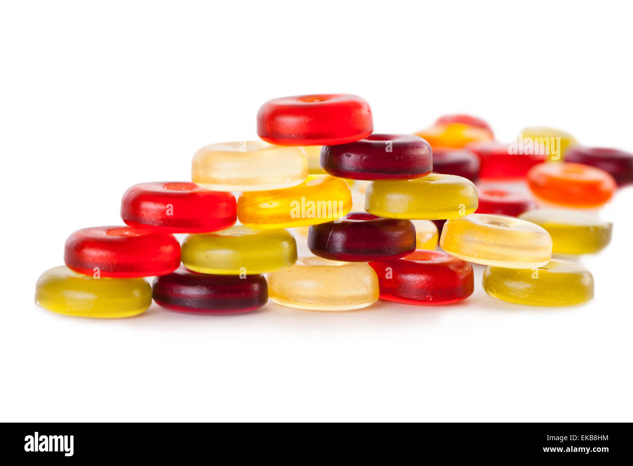 Jelly candies on a white background Stock Photo - Alamy